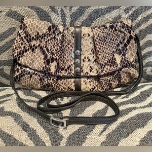 Brighton Purse Snake Skin Design Crossbody